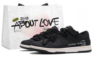 Nike Женские низкие скейтбордистские кроссовки Dunk Forbidden Ground, черный