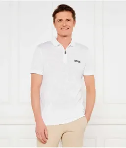 Поло Philix TOC JQ slim fit Boss Green, белый