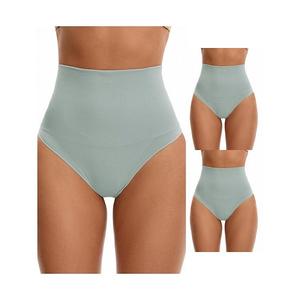 3 пачки женских стрингов-утягивающего белья для контроля живота с высокой талией Inspire Chic, Blue