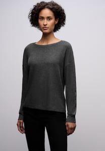 Топ Street One MIT GLITZERDETAILS, Grau/Mottled Grey