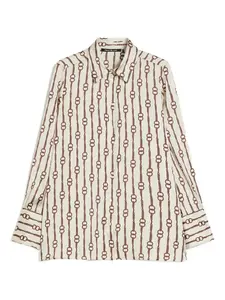 Рубашка с принтом в виде цепей Pennyblack, белый