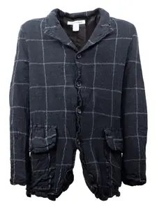 Куртка-рубашка в клетку Comme des Garçons Homme, серый