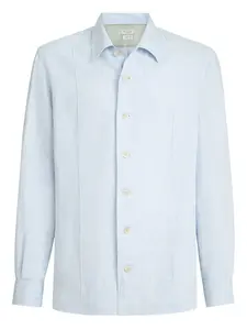 Рубашка на пуговицах с длинными рукавами Brunello Cucinelli, синий