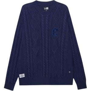 New Era MLB FW24 вязаный свитер унисекс navy blue