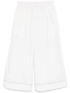 Yves Salomon поплиновые брюки, белый