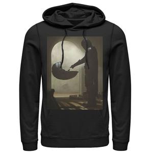 Мужская толстовка с плакатом «Звездные войны, Мандалорец, ребенок, первая встреча» Star Wars, черный