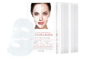 DERMAFIX Новая коллагеновая маска для лица с яичным белком против морщин, подтягивающая, увлажняющая, освежающая, восстанавливающая