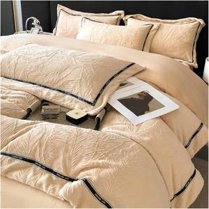 YUSIWOAL Комплект постельного белья плюшевый супермягкий