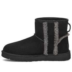 Кроссовки классические мини из овчины с логотипом Ugg, черный