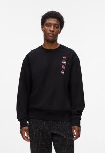 Толстовка KARL LAGERFELD IKON PRINT RELAXED, Black