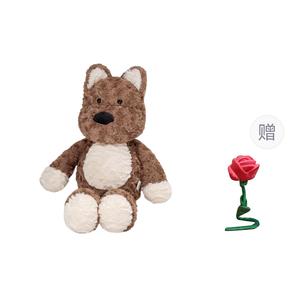 Коллекционная плюшевая кукла Bear Bunny высотой 55 см Doudou Beibei, коричневый