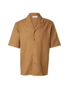 Рубашка обычного кроя на пуговицах DAN FOX APPAREL Ryan, коричневый