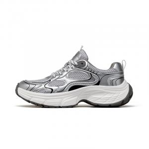 Износостойкие, легкие, дышащие и нескользящие. Низкие массивные кроссовки для мужчин JOSINY, Silver