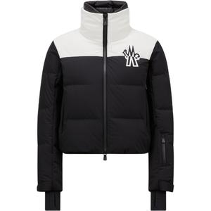 Пуховик женский черно-белый Moncler