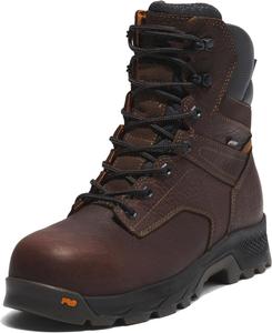 Timberland PRO мужские промышленные рабочие ботинки Titan Ev 8 дюймов с композитным защитным носком и водонепроницаемостью, Brown-2024 New