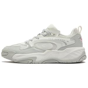 361° Нескользящие износостойкие низкие кроссовки для скейтбординга женские серо-белые