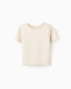 Детский джемпер с рельефными горошинами Zippy, белый