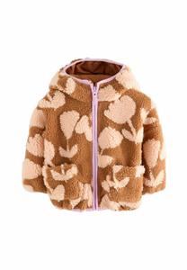 Флисовая куртка Next REGULAR FIT , Brown Floral/Brown