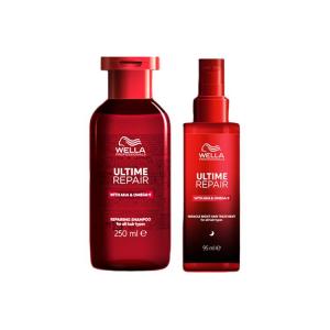 Ночные сыворотки для наборов шампуня и кондиционера восстанавливающий уход за волосами разглаживающий 250мл+95мл Wella