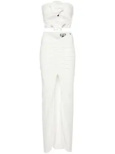 Комплект с цветочной аппликацией Nissa, бежевый