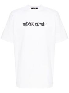 Roberto Cavalli футболка с логотипом, белый