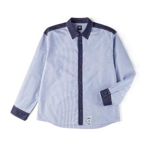 Lee Рубашка Unisex Marine Blue Lapel Moderate Others