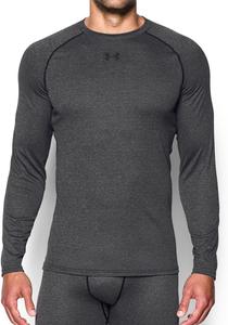 Under Armour мужская базовая футболка ColdGear Base Wool Crew, Black (001)/Stealth Gray