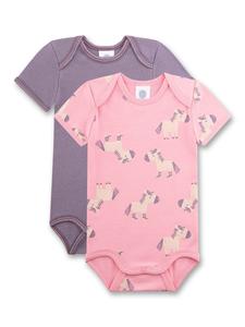 Sanetta Комбинезон/Боди в темно-фиолетовом, розовом