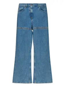 Джинсы с вырезами The Attico, синий