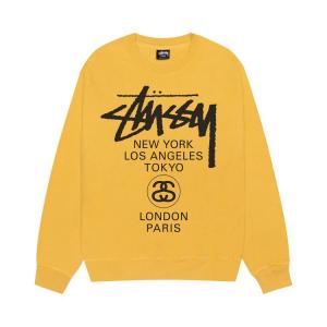 Свитер Stussy World Tour Crew, Honey