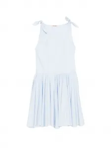 Платье с завязками на бретелях и сборкой Nº21, синий
