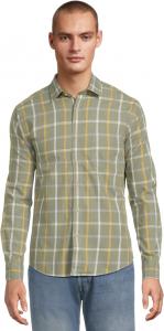 Мужская фланелевая рубашка Silva с длинным рукавом UNTUCKit, Green