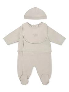 Комплект для новорожденного с вышитым логотипом Fendi Kids, нейтральный