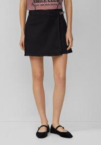 Юбка с запахом SKORT MIT KETTEN-DETAIL - A-line skirt QS, черный