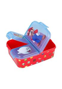 Ланчбокс детский Cofi Super Mario с 3 отделениями, красный