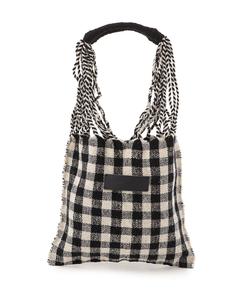 Сумка-гамак из шерсти ручной работы Moon Bird/(S), цвет Black Check
