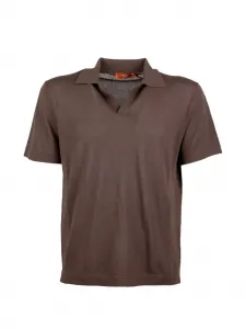 Футболка с воротником Levanti Cruna, коричневый