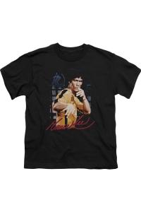 Футболка с коротким рукавом для детей в желтом комбинезоне Bruce Lee Gildan