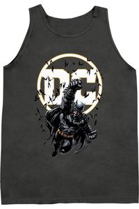Бэтмен DC Comics взрослый топ-майка Gildan, цвет charcoal