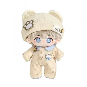 Красивая кукла Sago Cotton Doll плюшевая кукла высота 20см Jinnew, Starry Naked Doll+Ears+Small Wooden Bear Set (Set Of X)