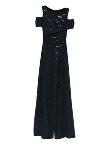 Комбинезон с пайетками Talbot Runhof, синий