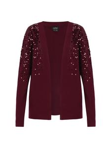 Usha BLACK LABEL Женский кардиган бордового цвета