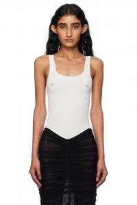 Пирсинг боди с открытыми боками Mugler, цвет snow