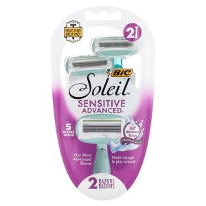 Одноразовые бритвы BIC Soleil Sensitive Advanced, 2 бритвы
