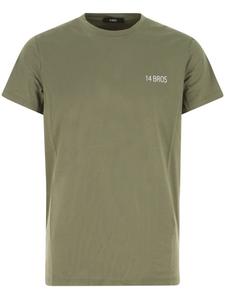 14BROS футболка с логотипом, зеленый