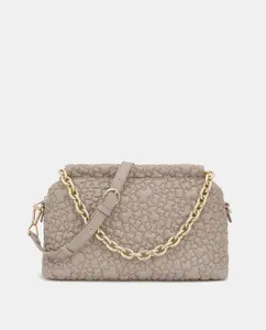 Средняя сумка на молнии с двумя ручками Tous, серо-коричневый