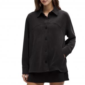 Рубашка Softstreme Overshirt Shirt Women's Lululemon, черный