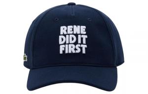 LACOSTE Хлопковая бейсболка женская синяя, Blue