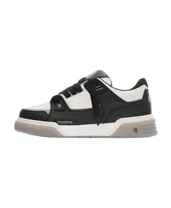 Кожаные кроссовки с логотипом. Represent, черный