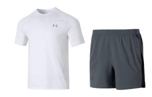 Повседневная спортивная одежда для мужчин Белый+серый Under Armour, серый